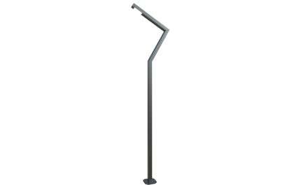 Angular LED pole 14 ft. Monaco OD 4x4 (Aluminum+powder coating) One side 60W 8100Lm